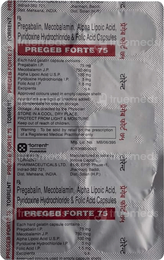 Pregeb Plus 75Mg Capsule 10